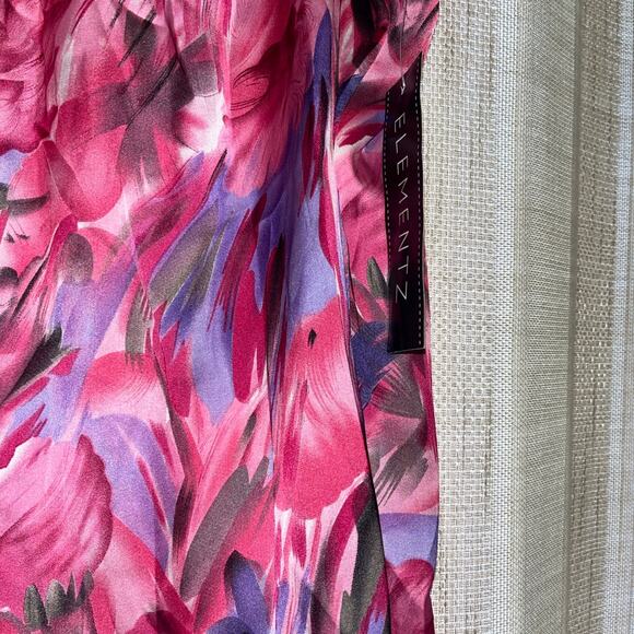 Womens Elementz Pink/Purple Sleeveless Blouse NWT Size XL - Picture 3 of 4